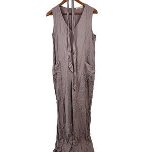 Gray Jumpsuit Romper Charlie O. Kinnucans Women's Size Large